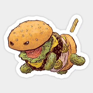 Burger Beast Sticker